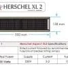 Herschel Aspect XL 2 Technical Data