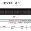 Herschel Aspect XL 3 Technical Data