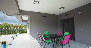 Far-infrared outdoor patio heating